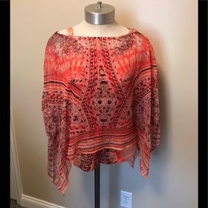 Orange sequin top